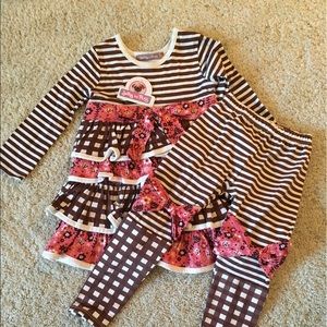 Jelly the Pug 2pc Outfit pink/brown